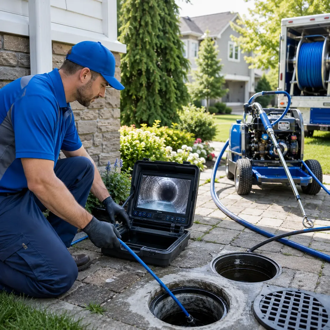 Outdoor drain cleaning professionals serving Titusville, NJ