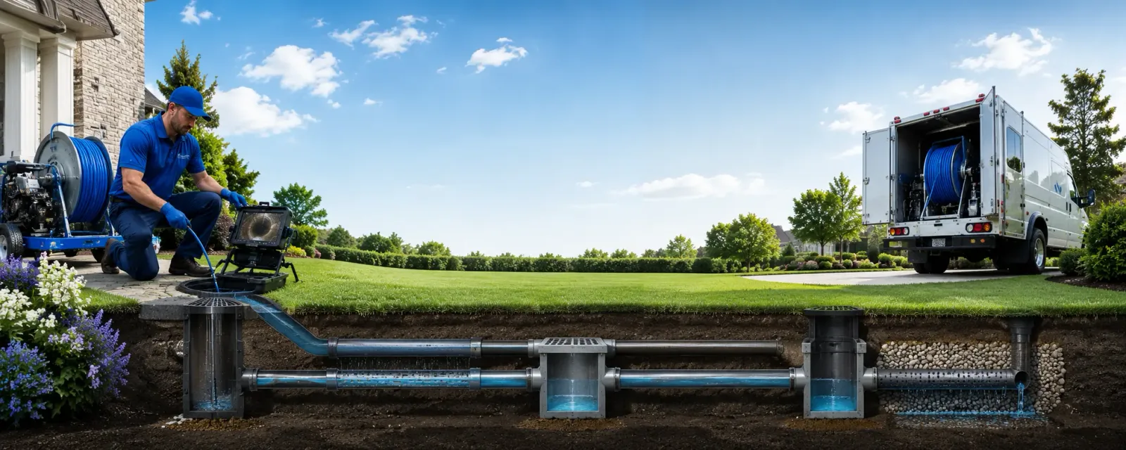Outdoor drain cleaning information for Titusville, NJ